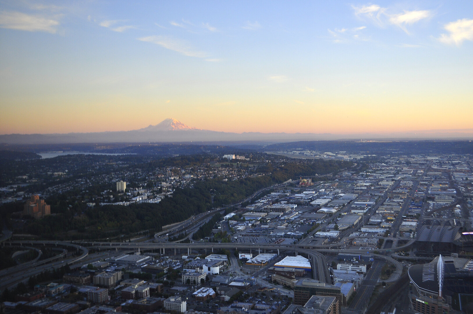 Mount Rainier view from observatory