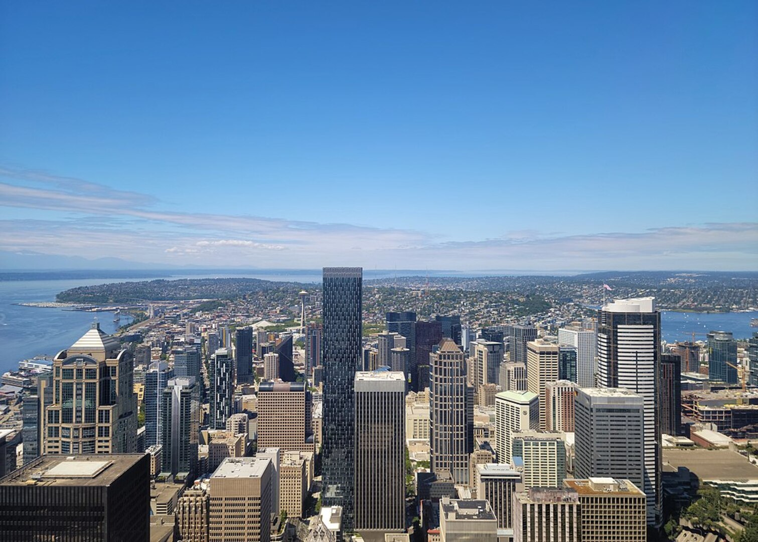 Seattle skyline view from Sky View Observatory