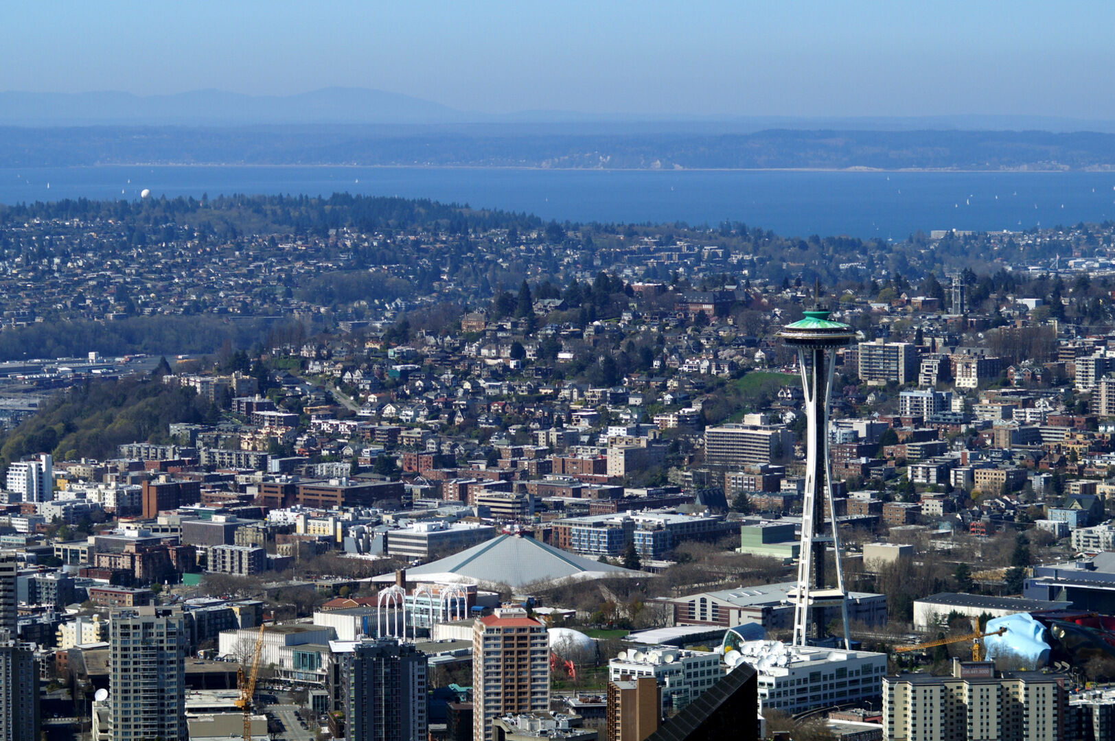 Space Needle view from Sky View Observatory